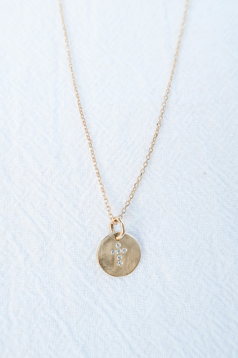 Smooth Cross Necklace Adelaide Niketas Designs