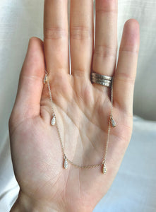 Diamond Raindrop Necklace