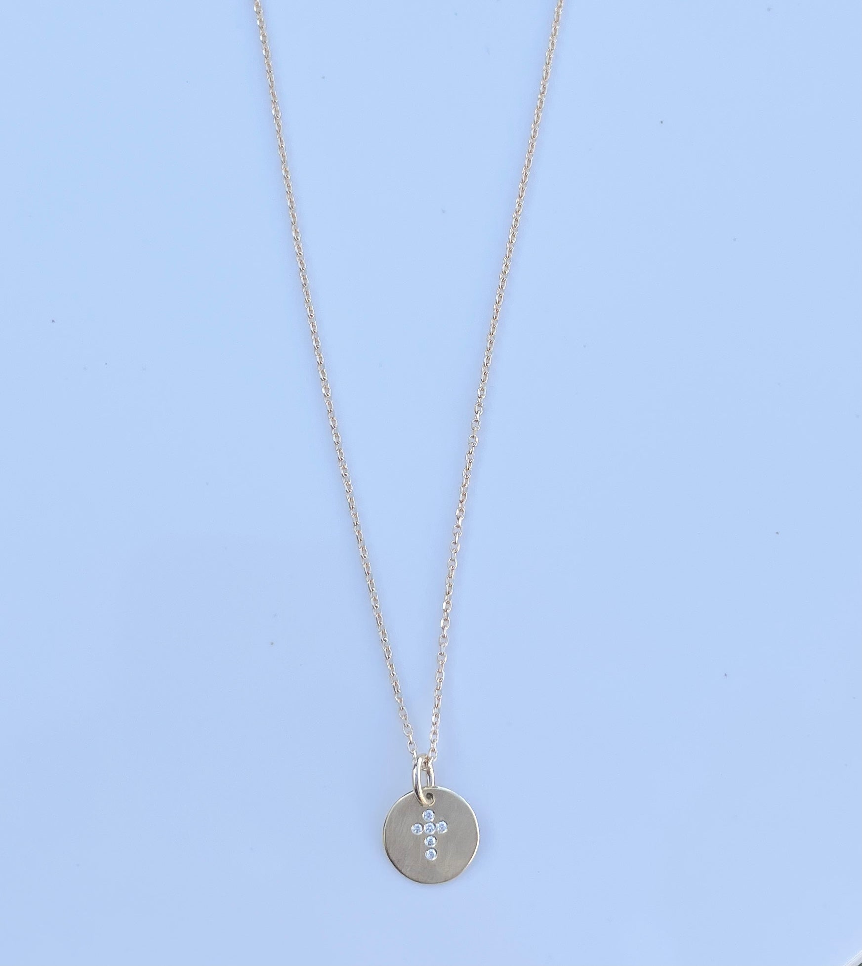 Smooth Cross Necklace