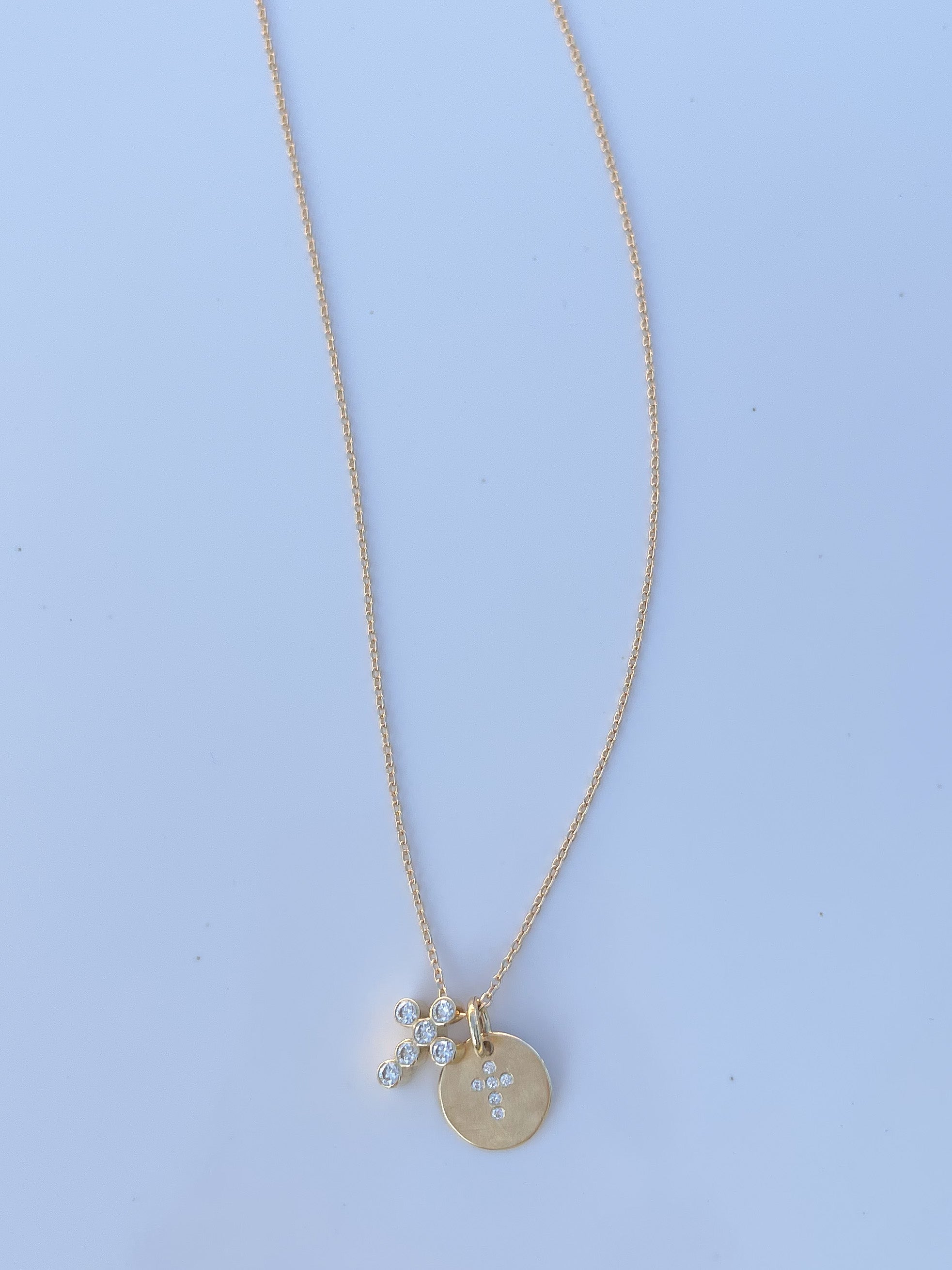 14K Diamond-Cut Cable Chain